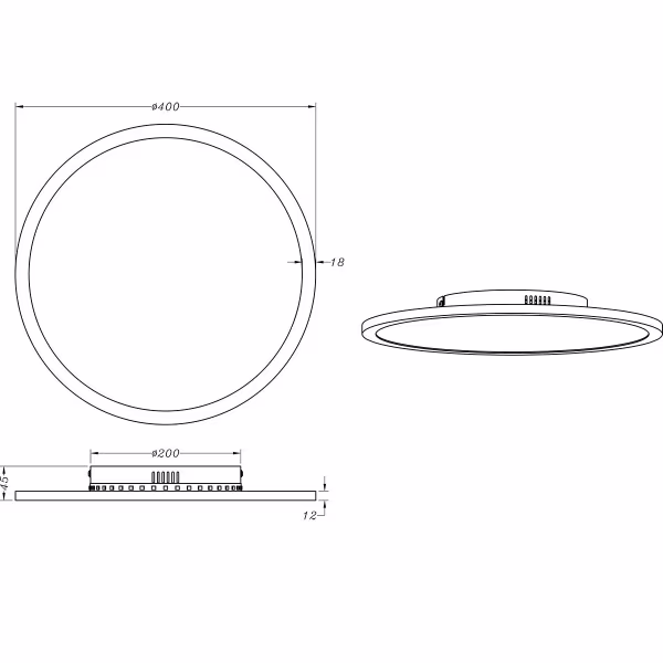 HLW LED LED Ceiling Light - Trion Amira - 20W - Adjustable Color - Dimmable - Remote Control - Round - Titanium - Metal HLW LED LED Ceiling Light - Trion Amira - 20W - Adjustable Color - Dimmable - Remote Control - Round - Titanium - Metal