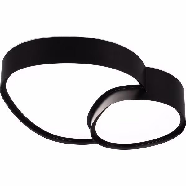 HLW LED LED Ceiling Light - Trion Shine - 21W - Adjustable Color - Dimmable - Remote Control - Matte Black - Metal HLW LED LED Ceiling Light - Trion Shine - 21W - Adjustable Color - Dimmable - Remote Control - Matte Black - Metal