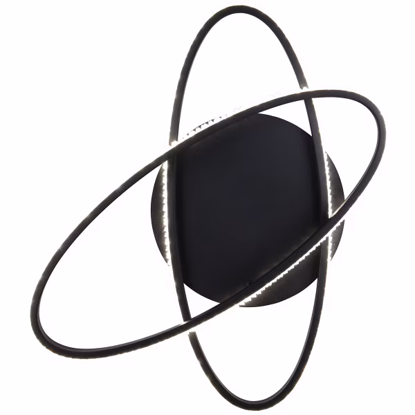 HLW LED LED Plafondlamp - Plafondverlichting - Trion Lenas - 27W - Natuurlijk Wit 4000K - Dimbaar - Rond - Mat Zwart - Metaal HLW LED LED Plafondlamp - Plafondverlichting - Trion Lenas - 27W - Natuurlijk Wit 4000K - Dimbaar - Rond - Mat Zwart - Metaal