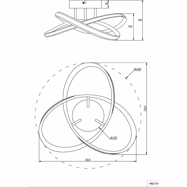 HLW LED LED Plafondlamp - Plafondverlichting - Trion Meteo - 15W - Warm Wit 3000K - Mat Titaan - Metaal HLW LED LED Plafondlamp - Plafondverlichting - Trion Meteo - 15W - Warm Wit 3000K - Mat Titaan - Metaal