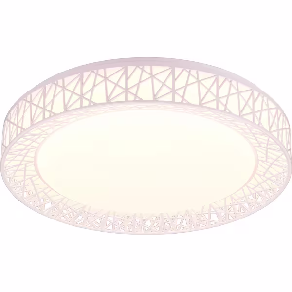 HLW LED LED Plafondlamp - Trion Lester - 40W - Aanpasbare Kleur - Dimbaar - Afstandsbediening - Rond - Wit - Kunststof HLW LED LED Plafondlamp - Trion Lester - 40W - Aanpasbare Kleur - Dimbaar - Afstandsbediening - Rond - Wit - Kunststof