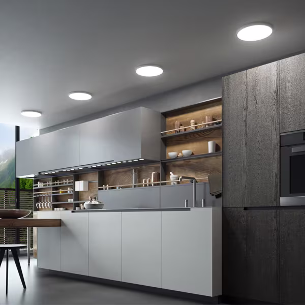 HLW LED LED Ceiling Light - Brinton Jin - 36W 3960lm - Adjustable Light Color 3000K-4000K-6500K - Ø400 mm - Surface Mounted - Round - White HLW LED LED Ceiling Light - Brinton Jin - 36W 3960lm - Adjustable Light Color 3000K-4000K-6500K - Ø400 mm - Surface Mounted - Round - White