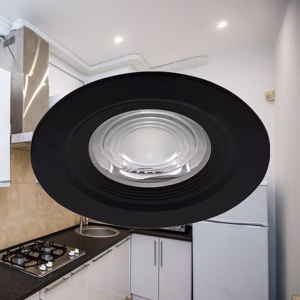 HLW LED LED Inbouwspot - Brinton - 7W 630lm 38D - IP54 Waterdicht - 865 Helder/Koud Wit 6500K - Rond - Zwart HLW LED LED Inbouwspot - Brinton - 7W 630lm 38D - IP54 Waterdicht - 865 Helder/Koud Wit 6500K - Rond - Zwart