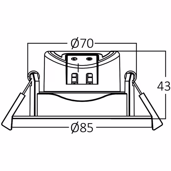 HLW LED LED Inbouwspot - Brinton - 7W 630lm 38D - IP54 Waterdicht - 865 Helder/Koud Wit 6500K - Rond - Zwart HLW LED LED Inbouwspot - Brinton - 7W 630lm 38D - IP54 Waterdicht - 865 Helder/Koud Wit 6500K - Rond - Zwart