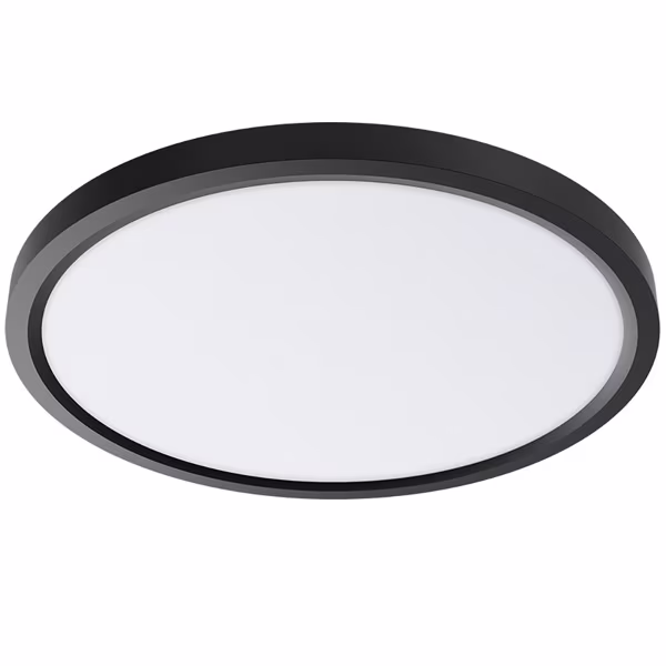 HLW LED LED Ceiling Light - Brinton Jin - 45W 5280lm - 865 Bright/Cool White 6500K - Ø500 mm - Surface Mounted - Round - Black HLW LED LED Ceiling Light - Brinton Jin - 45W 5280lm - 865 Bright/Cool White 6500K - Ø500 mm - Surface Mounted - Round - Black