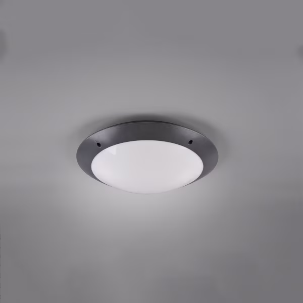 HLW LED LED Ceiling Light - Bathroom Light - Trion Camiro - Surface Mounted Round - Waterproof IP54 - E27 Fitting - 2-light - Matte Anthracite - Plastic HLW LED LED Ceiling Light - Bathroom Light - Trion Camiro - Surface Mounted Round - Waterproof IP54 - E27 Fitting - 2-light - Matte Anthracite - Plastic