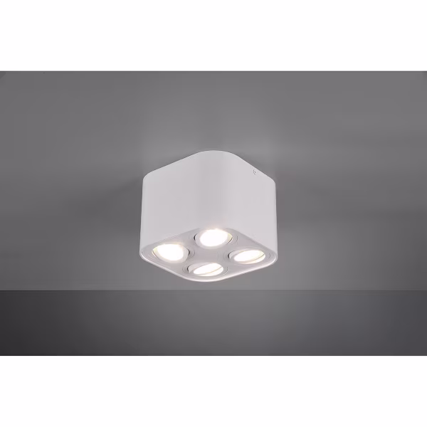 HLW LED LED Plafondlamp - Plafondverlichting - Trion Cosmin - GU10 Fitting - 4-lichts - Vierkant - Mat Wit - Aluminium HLW LED LED Plafondlamp - Plafondverlichting - Trion Cosmin - GU10 Fitting - 4-lichts - Vierkant - Mat Wit - Aluminium