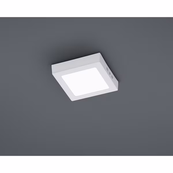 HLW LED LED Ceiling Lamp - Ceiling Lighting - Trion Zonin - 12W - Warm White 3000K - Square - Matte White - Aluminum HLW LED LED Ceiling Lamp - Ceiling Lighting - Trion Zonin - 12W - Warm White 3000K - Square - Matte White - Aluminum