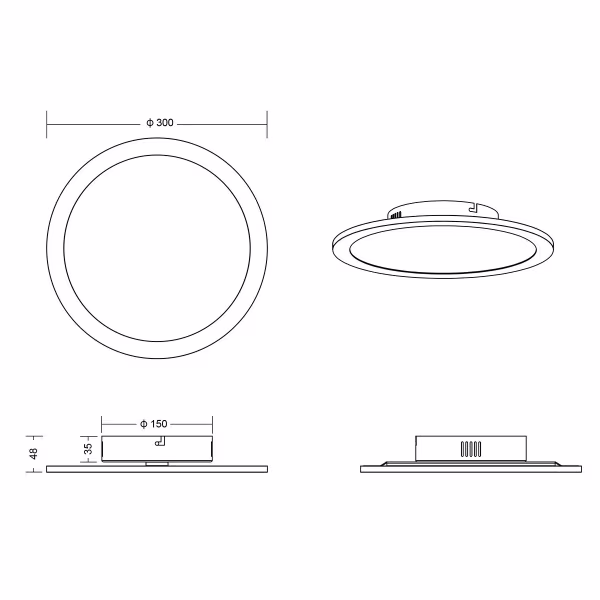 HLW LED LED Plafondlamp - Plafondverlichting - Trion Tiberon - 16W - Natuurlijk Wit 4000K - Rond - Mat Titaan - Kunststof HLW LED LED Plafondlamp - Plafondverlichting - Trion Tiberon - 16W - Natuurlijk Wit 4000K - Rond - Mat Titaan - Kunststof