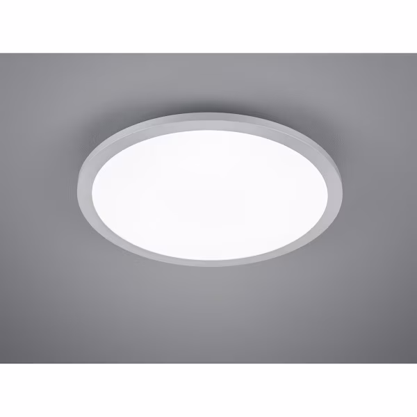 HLW LED LED Ceiling Lamp - Ceiling Lighting - Trion Tiberon - 20W - Natural White 4000K - Round - Matte Titanium - Plastic HLW LED LED Ceiling Lamp - Ceiling Lighting - Trion Tiberon - 20W - Natural White 4000K - Round - Matte Titanium - Plastic