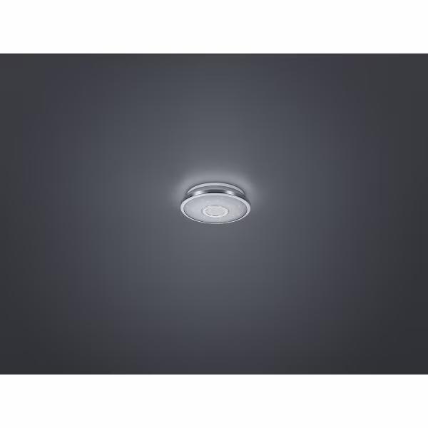 HLW LED LED Plafondlamp - Trion Osirina - 12W - Warm Wit 3000K - Dimbaar - Sterlicht - Rond - Glans Chroom - Kunststof HLW LED LED Plafondlamp - Trion Osirina - 12W - Warm Wit 3000K - Dimbaar - Sterlicht - Rond - Glans Chroom - Kunststof