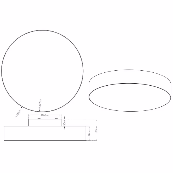 HLW LED LED Plafondlamp - Plafondverlichting - Trion Lanago - 22W - Warm Wit 3000K - Dimbaar - Rond - Mat Grijs - Aluminium HLW LED LED Plafondlamp - Plafondverlichting - Trion Lanago - 22W - Warm Wit 3000K - Dimbaar - Rond - Mat Grijs - Aluminium