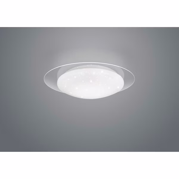 HLW LED LED Ceiling Lamp - Ceiling Lighting - Trion Frida - 8.5W - Adjustable Color - Remote Control - Star Light - Dimmable - Round - Matte White - Plastic HLW LED LED Ceiling Lamp - Ceiling Lighting - Trion Frida - 8.5W - Adjustable Color - Remote Control - Star Light - Dimmable - Round - Matte White - Plastic