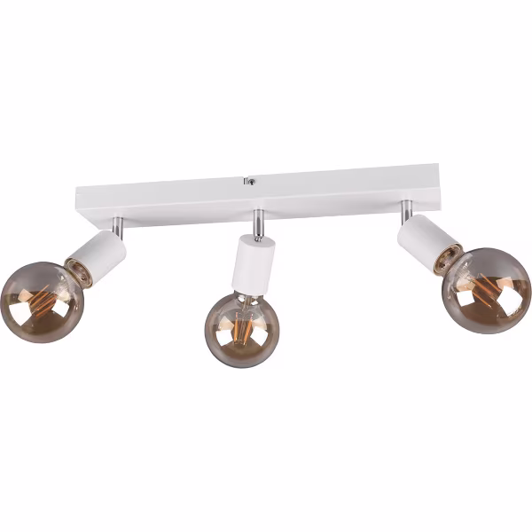 HLW LED LED Plafondspot - Trion Zuncka - E27 Fitting - 3-lichts - Rechthoek - Mat Wit - Aluminium HLW LED LED Plafondspot - Trion Zuncka - E27 Fitting - 3-lichts - Rechthoek - Mat Wit - Aluminium