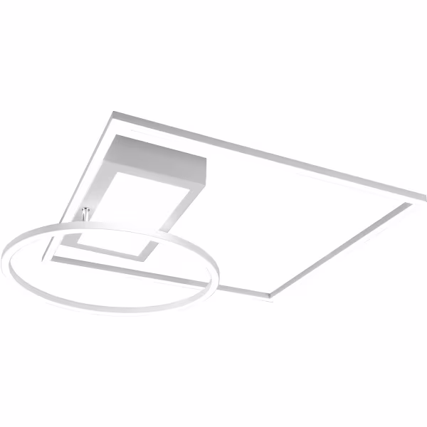 HLW LED LED Ceiling Light - Ceiling Lighting - Trion Dowino - 33W - Adjustable Color - Remote Control - Dimmable - Square - Matte White - Aluminum HLW LED LED Ceiling Light - Ceiling Lighting - Trion Dowino - 33W - Adjustable Color - Remote Control - Dimmable - Square - Matte White - Aluminum