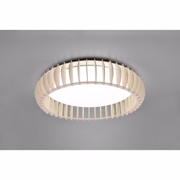 HLW LED LED Ceiling Lamp - Ceiling Lighting - Trion Manto XL - 38W - Adjustable Color - Remote Control - Dimmable - Round - Wood Color - Plastic HLW LED LED Ceiling Lamp - Ceiling Lighting - Trion Manto XL - 38W - Adjustable Color - Remote Control - Dimmable - Round - Wood Color - Plastic