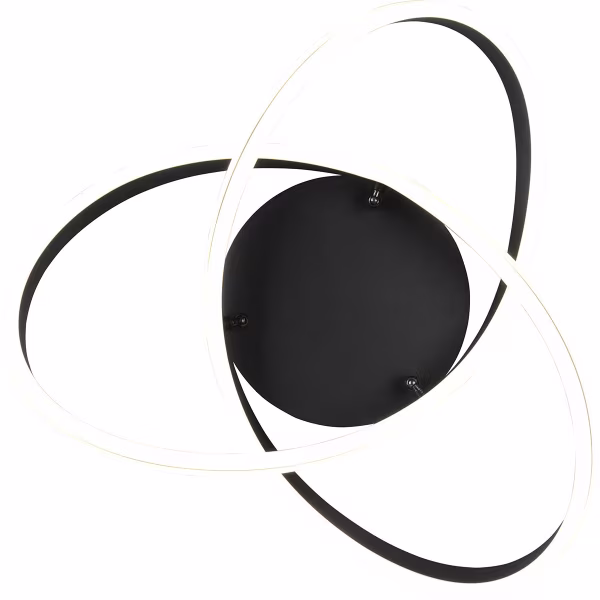 HLW LED LED Plafondlamp - Plafondverlichting - Trion Yarino - 58W - Aanpasbare Kleur - Dimbaar - Rond - Mat Zwart - Aluminium HLW LED LED Plafondlamp - Plafondverlichting - Trion Yarino - 58W - Aanpasbare Kleur - Dimbaar - Rond - Mat Zwart - Aluminium