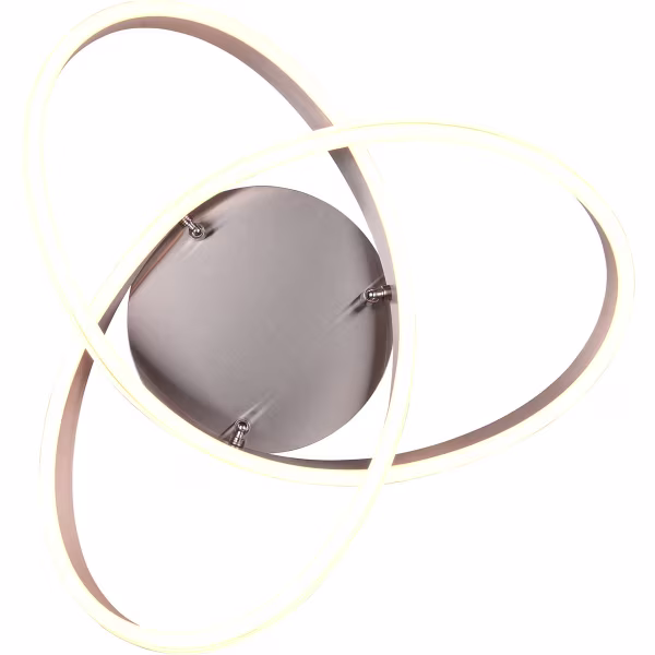 HLW LED LED Ceiling Lamp - Ceiling Lighting - Trion Yarino - 58W - Adjustable Color - Dimmable - Round - Matte Nickel - Aluminum HLW LED LED Ceiling Lamp - Ceiling Lighting - Trion Yarino - 58W - Adjustable Color - Dimmable - Round - Matte Nickel - Aluminum