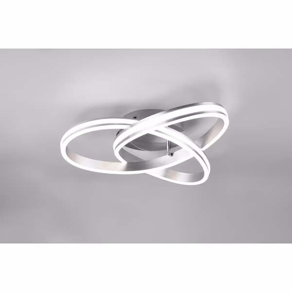 HLW LED LED Ceiling Lamp - Ceiling Lighting - Trion Yarino - 58W - Adjustable Color - Dimmable - Round - Matte Nickel - Aluminum HLW LED LED Ceiling Lamp - Ceiling Lighting - Trion Yarino - 58W - Adjustable Color - Dimmable - Round - Matte Nickel - Aluminum