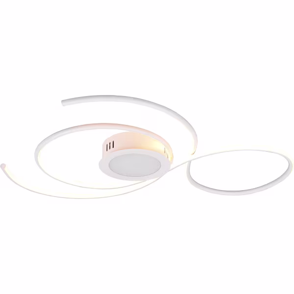 HLW LED LED Ceiling Light - Ceiling Lighting - Trion Jivino - 48W - Adjustable Color - Dimmable - Round - Matte White - Aluminum HLW LED LED Ceiling Light - Ceiling Lighting - Trion Jivino - 48W - Adjustable Color - Dimmable - Round - Matte White - Aluminum