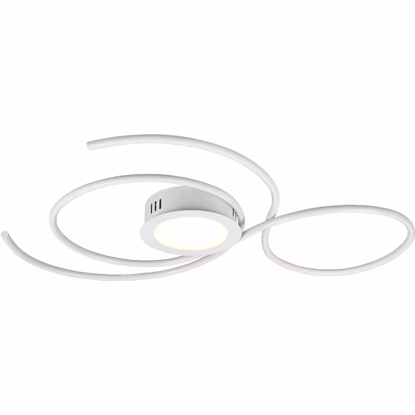 HLW LED LED Ceiling Light - Ceiling Lighting - Trion Jivino - 48W - Adjustable Color - Dimmable - Round - Matte White - Aluminum HLW LED LED Ceiling Light - Ceiling Lighting - Trion Jivino - 48W - Adjustable Color - Dimmable - Round - Matte White - Aluminum