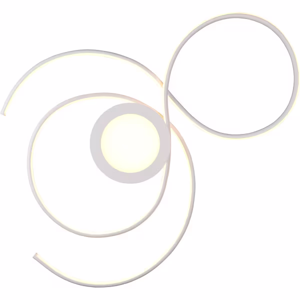 HLW LED LED Ceiling Light - Ceiling Lighting - Trion Jivino - 48W - Adjustable Color - Dimmable - Round - Matte White - Aluminum HLW LED LED Ceiling Light - Ceiling Lighting - Trion Jivino - 48W - Adjustable Color - Dimmable - Round - Matte White - Aluminum