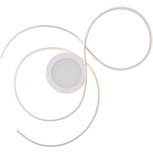 HLW LED LED Ceiling Light - Ceiling Lighting - Trion Jivino - 48W - Adjustable Color - Dimmable - Round - Matte White - Aluminum HLW LED LED Ceiling Light - Ceiling Lighting - Trion Jivino - 48W - Adjustable Color - Dimmable - Round - Matte White - Aluminum