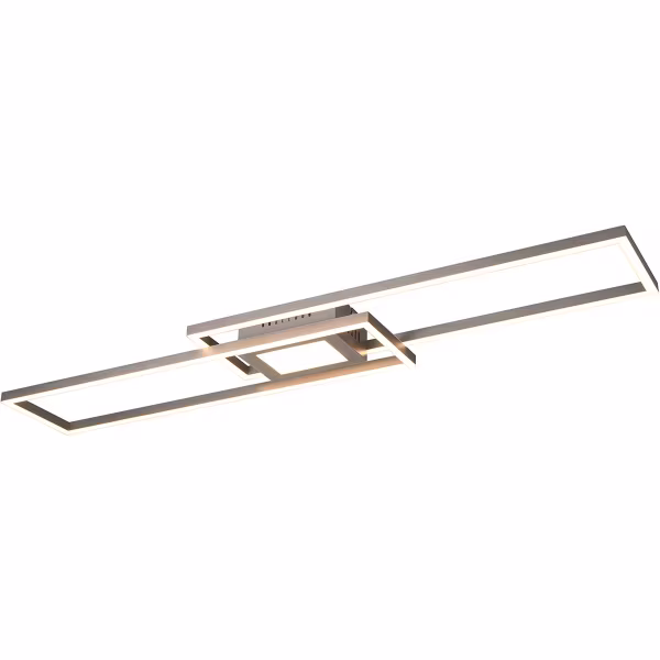 HLW LED LED Plafondlamp - Plafondverlichting - Trion Gandon - 37W + 10W - Aanpasbare Kleur - Dimbaar - Rond - Mat Nikkel - Aluminium HLW LED LED Plafondlamp - Plafondverlichting - Trion Gandon - 37W + 10W - Aanpasbare Kleur - Dimbaar - Rond - Mat Nikkel - Aluminium