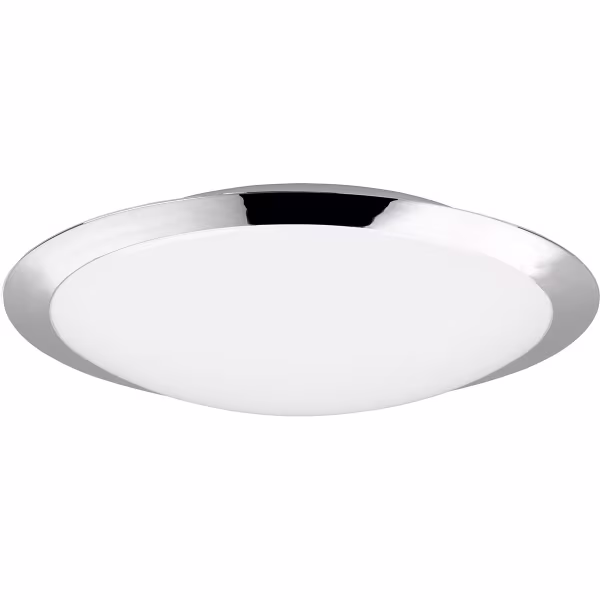 HLW LED LED Ceiling Light - Bathroom Light - Trion Hambert - 18.5W - Natural White 4000K - Splashproof IP44 - Round - Matte Chrome - Plastic HLW LED LED Ceiling Light - Bathroom Light - Trion Hambert - 18.5W - Natural White 4000K - Splashproof IP44 - Round - Matte Chrome - Plastic