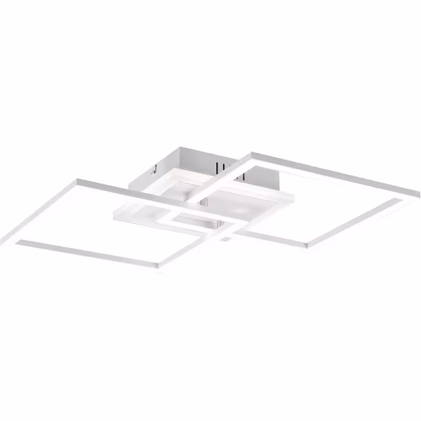 HLW LED LED Plafondlamp - Plafondverlichting - Trion Venda - 25W - Natuurlijk Wit 4000K - Dimbaar - Vierkant - Mat Wit - Aluminium HLW LED LED Plafondlamp - Plafondverlichting - Trion Venda - 25W - Natuurlijk Wit 4000K - Dimbaar - Vierkant - Mat Wit - Aluminium