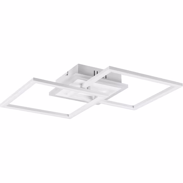 HLW LED LED Plafondlamp - Plafondverlichting - Trion Venda - 25W - Natuurlijk Wit 4000K - Dimbaar - Vierkant - Mat Wit - Aluminium HLW LED LED Plafondlamp - Plafondverlichting - Trion Venda - 25W - Natuurlijk Wit 4000K - Dimbaar - Vierkant - Mat Wit - Aluminium