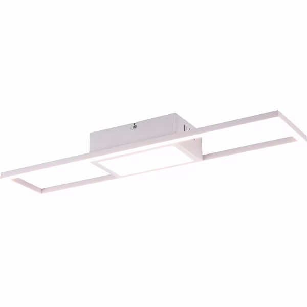 HLW LED LED Ceiling Lamp - Ceiling Lighting - Trion Riyaz - 22W - Adjustable Color - Remote Control - Dimmable - Rectangular - Matte White - Aluminum HLW LED LED Ceiling Lamp - Ceiling Lighting - Trion Riyaz - 22W - Adjustable Color - Remote Control - Dimmable - Rectangular - Matte White - Aluminum