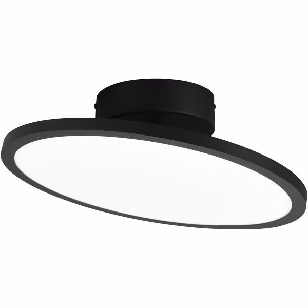 HLW LED LED Plafondlamp - Plafondverlichting - Trion Trula - 29W - Warm Wit 3000K - Dimbaar - Rond - Mat Zwart - Aluminium HLW LED LED Plafondlamp - Plafondverlichting - Trion Trula - 29W - Warm Wit 3000K - Dimbaar - Rond - Mat Zwart - Aluminium