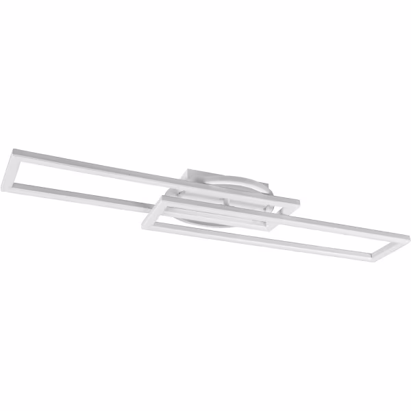 HLW LED LED Ceiling Lamp - Ceiling Lighting - Trion Tiger - 30W - Adjustable Color - Remote Control - Dimmable - Rectangular - Matte White - Aluminum HLW LED LED Ceiling Lamp - Ceiling Lighting - Trion Tiger - 30W - Adjustable Color - Remote Control - Dimmable - Rectangular - Matte White - Aluminum