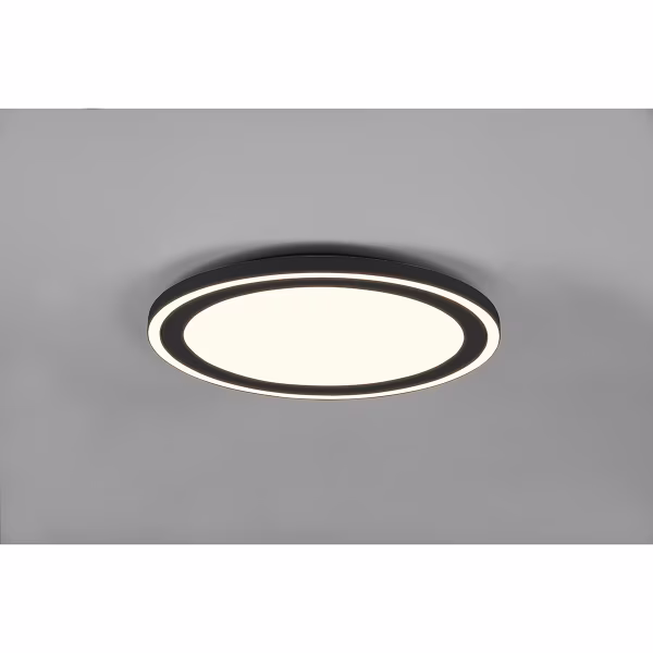 HLW LED LED Plafondlamp - Plafondverlichting - Trion Coman - 29W - Warm Wit 3000K - Rond - Mat Zwart - Kunststof HLW LED LED Plafondlamp - Plafondverlichting - Trion Coman - 29W - Warm Wit 3000K - Rond - Mat Zwart - Kunststof