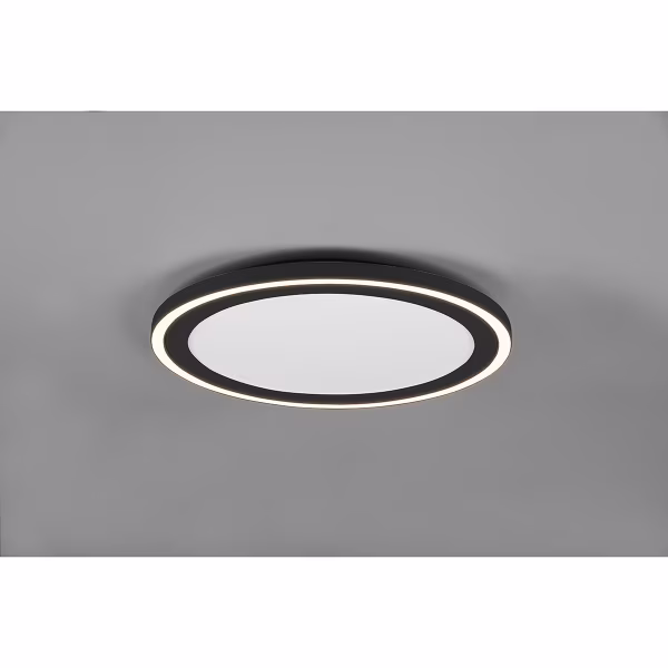 HLW LED LED Plafondlamp - Plafondverlichting - Trion Coman - 29W - Warm Wit 3000K - Rond - Mat Zwart - Kunststof HLW LED LED Plafondlamp - Plafondverlichting - Trion Coman - 29W - Warm Wit 3000K - Rond - Mat Zwart - Kunststof