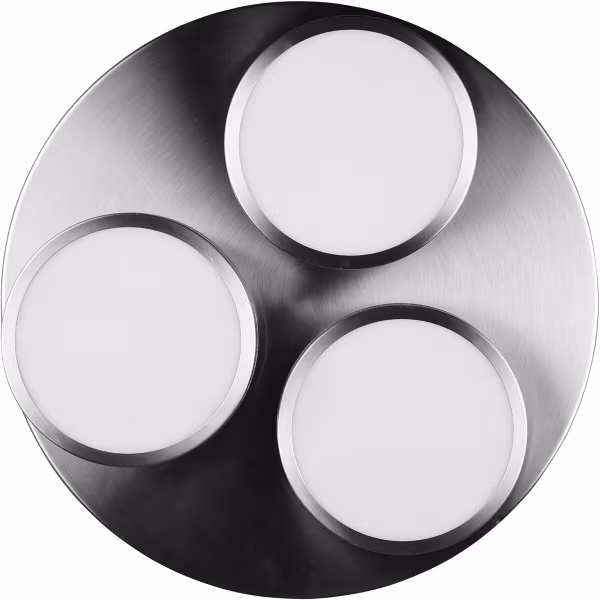 HLW LED LED Ceiling Light - Ceiling Lighting - Trion Franco - 25.5W - Warm White 3000K - 3-light - Dimmable - Round - Matte Nickel - Aluminum HLW LED LED Ceiling Light - Ceiling Lighting - Trion Franco - 25.5W - Warm White 3000K - 3-light - Dimmable - Round - Matte Nickel - Aluminum