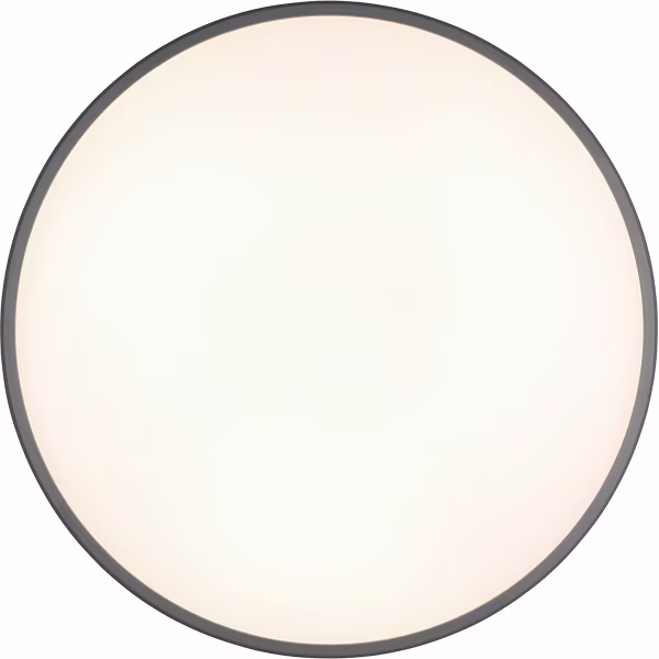 HLW LED LED Ceiling Lamp - Ceiling Lighting - Trion Lombis - 34W - Warm White 3000K - Dimmable - Round - Matte Titanium - Plastic HLW LED LED Ceiling Lamp - Ceiling Lighting - Trion Lombis - 34W - Warm White 3000K - Dimmable - Round - Matte Titanium - Plastic