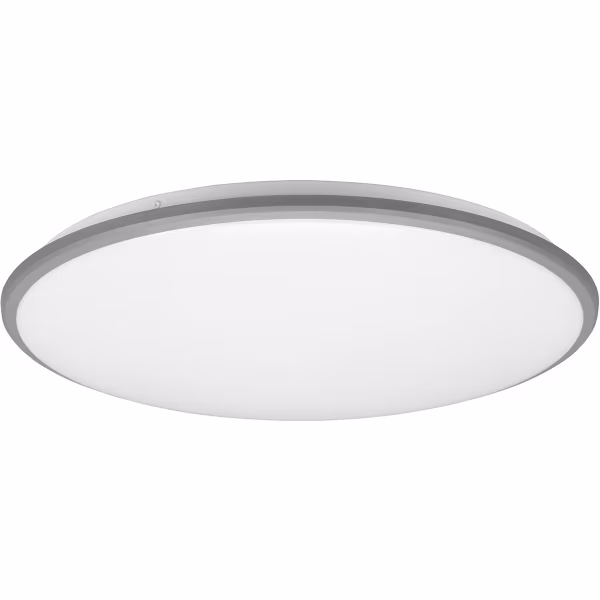 HLW LED LED Ceiling Lamp - Ceiling Lighting - Trion Lombis - 34W - Warm White 3000K - Dimmable - Round - Matte Titanium - Plastic HLW LED LED Ceiling Lamp - Ceiling Lighting - Trion Lombis - 34W - Warm White 3000K - Dimmable - Round - Matte Titanium - Plastic