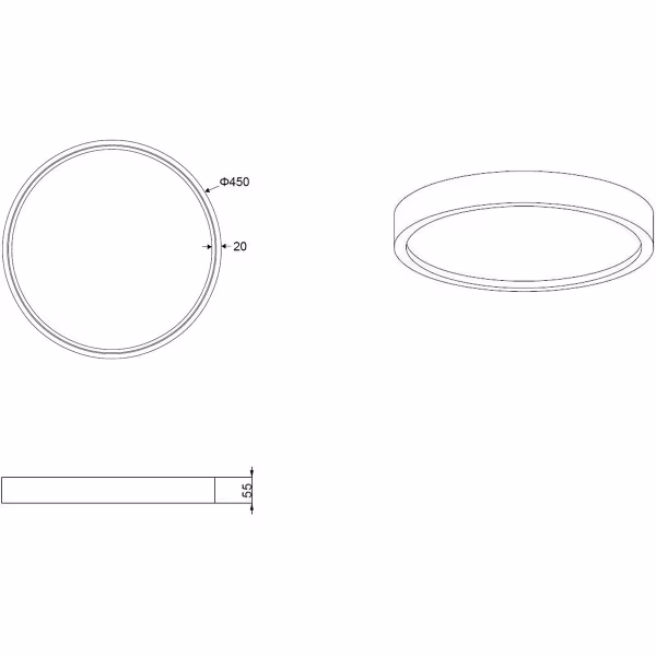 HLW LED LED Ceiling Lamp - Ceiling Lighting - Trion Dile - 29W - Adjustable Light Color - Round - Matte Brass - Metal HLW LED LED Ceiling Lamp - Ceiling Lighting - Trion Dile - 29W - Adjustable Light Color - Round - Matte Brass - Metal