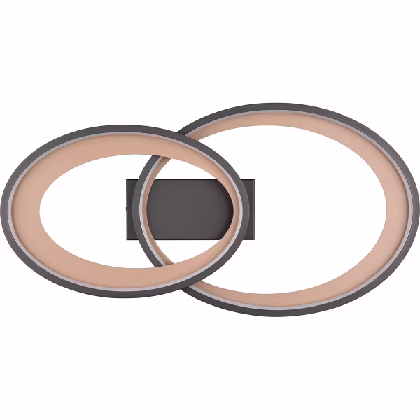 HLW LED LED Ceiling Lamp - Ceiling Lighting - Trion Gela - 25W - Warm White 3000K - Round - Black Gold - Metal HLW LED LED Ceiling Lamp - Ceiling Lighting - Trion Gela - 25W - Warm White 3000K - Round - Black Gold - Metal