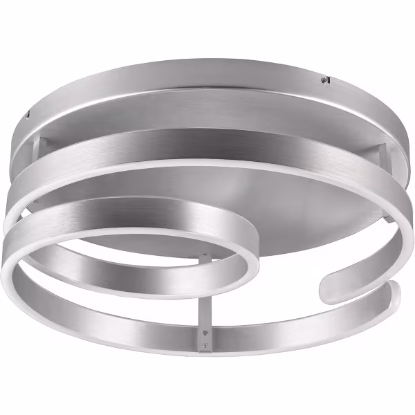 HLW LED LED Ceiling Light - Trion Renie - 58W - Warm White 3000K - Dimmable - Round - Brushed Aluminum - Metal HLW LED LED Ceiling Light - Trion Renie - 58W - Warm White 3000K - Dimmable - Round - Brushed Aluminum - Metal