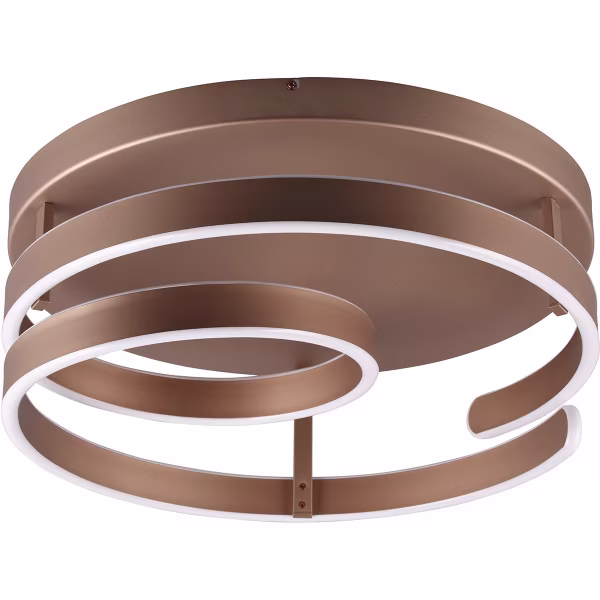 HLW LED LED Ceiling Light - Trion Renie - 58W - Warm White 3000K - Dimmable - Round - Coffee - Metal HLW LED LED Ceiling Light - Trion Renie - 58W - Warm White 3000K - Dimmable - Round - Coffee - Metal