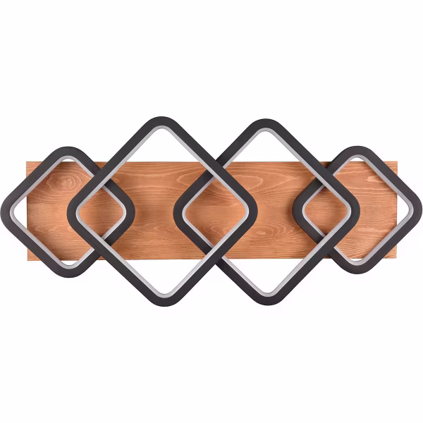 HLW LED LED Ceiling Light - Ceiling Lighting - Trion Aram - 36W - Warm White 3000K - Dimmable - Rectangular - Matte Black - Metal HLW LED LED Ceiling Light - Ceiling Lighting - Trion Aram - 36W - Warm White 3000K - Dimmable - Rectangular - Matte Black - Metal