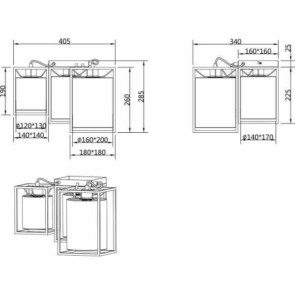 HLW LED LED Ceiling Lamp - Ceiling Lighting - Trion Rocky - E27 Fitting - Industrial - Matte Black - Metal - HLW LED LED Ceiling Lamp - Ceiling Lighting - Trion Rocky - E27 Fitting - Industrial - Matte Black - Metal -