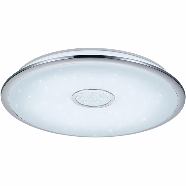 HLW LED LED Ceiling Lamp - Trion Okyayla - 45W - Adjustable Color - Dimmable - Remote Control - Star Light - Round - White - Plastic HLW LED LED Ceiling Lamp - Trion Okyayla - 45W - Adjustable Color - Dimmable - Remote Control - Star Light - Round - White - Plastic