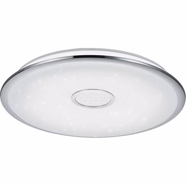 HLW LED LED Ceiling Lamp - Trion Okyayla - 45W - Adjustable Color - Dimmable - Remote Control - Star Light - Round - White - Plastic HLW LED LED Ceiling Lamp - Trion Okyayla - 45W - Adjustable Color - Dimmable - Remote Control - Star Light - Round - White - Plastic