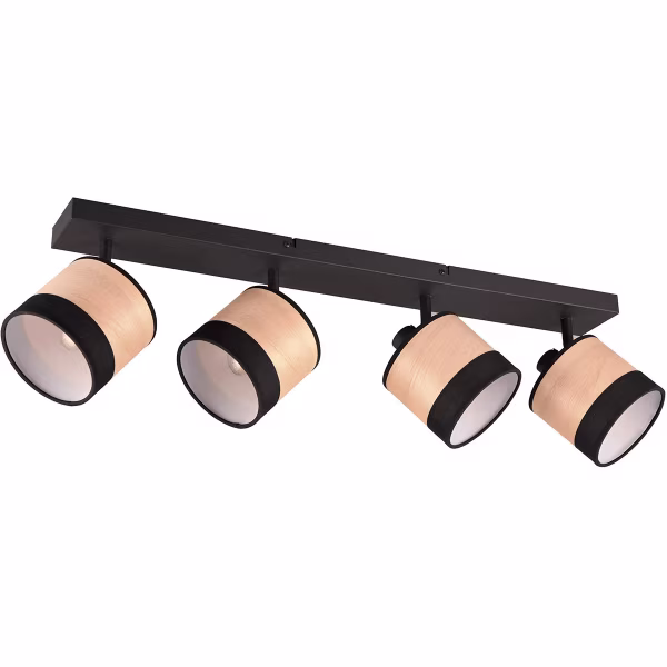 HLW LED LED Ceiling Light - Ceiling Lighting - Trion Lazo - E14 Fitting - 4 Lights - Round - Matte Black - Metal - Max 10W HLW LED LED Ceiling Light - Ceiling Lighting - Trion Lazo - E14 Fitting - 4 Lights - Round - Matte Black - Metal - Max 10W