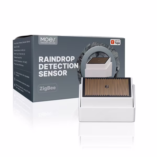 Smartlife Domotica Smart Regensensor | Zigbee 3.0 | Tuya Smart Life | Regen- & Lichtdetectie | IPX4 | Tot 2 Jaar Standby | Buitengebruik