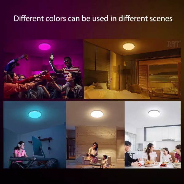 Smartlife Domotica Smart Plafond verlichting 25w 1800K-6500K RGB